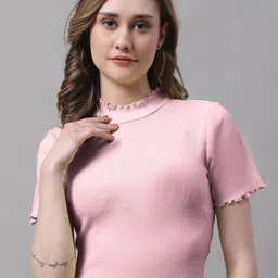 FBAR Turtle Neck Cotton Crop Top-picture-34