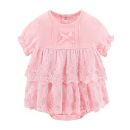 StyleCast Infant Girls Embroidered Round Neck Cotton Body Suit-image-63