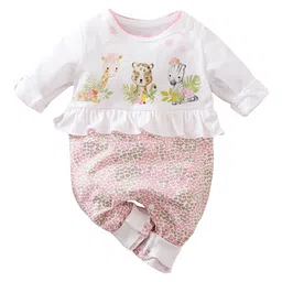 StyleCast Infant Girls Pink Printed Cotton Romper-picture-29