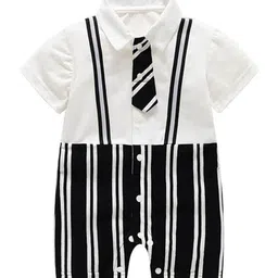 StyleCast x Revolte Infants Boys Striped Cotton Rompers-image-49