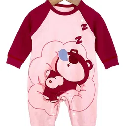 StyleCast Infants Girls Pink Printed Cotton Rompers-picture-12