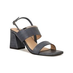 Bata Textured Open Toe Block Heels With Buckle Closure-picture-10