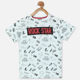 R&B Boys Blue & billowing sail Biker Printed Applique T-shirt-picture-43