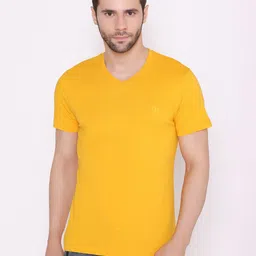 BODYACTIVE Men Gold-Toned V-Neck T-shirt-picture-25