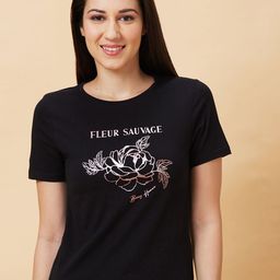 Being Human Floral Printed Round Neck Short Sleeves T-shirt-picture-18