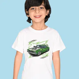 NUSYL Boys Graphic Print Round Neck T-shirt-image-29