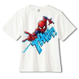 Wear Your Mind Boys Spider-Man Printed Oversized Pure Cotton T-shirt-picture-34