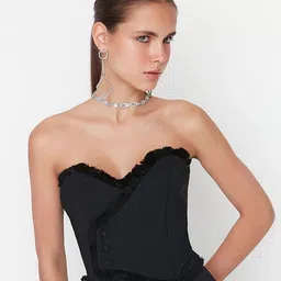 Trendyol Women Black Tube Top image 1