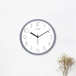 RANDOM Grey & White Contemporary Wall Clock-picture-8