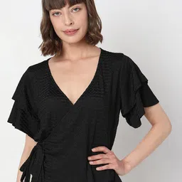 Vero Moda Self Design Wrap Top-picture-13