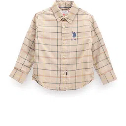 U.S. Polo Assn. Kids Boys Classic Tartan Checked Pure Cotton Casual Shirt-picture-40