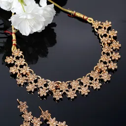 Sukkhi Gold-Plated American Diamond Studded Jewellery Set-image-76
