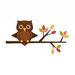 Wallpics White & Brown Owl Printed Waterproof Wall Sticker-picture-42