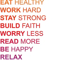 Wallpics Orange & Purple Motivational Quote Printed Water Resistant Wall Sticker-image-37