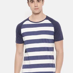 Masculino Latino Striped Raglan Sleeves Cotton Casual T-shirt-picture-35