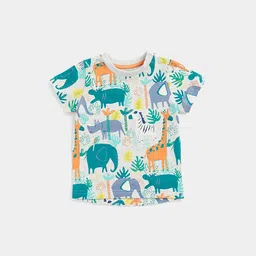 mothercare Kids Graphic Printed Pure Cotton T-shirt-picture-37