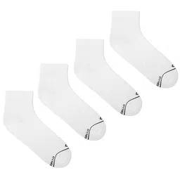 Dynamocks Men Pack Of 4 White Solid Ankle Length Socks-picture-16