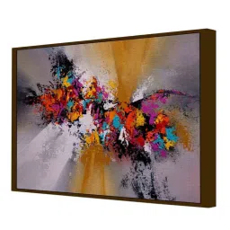 artsense Multiple Impressions Multicolor Canvas Framed Art Print image 4