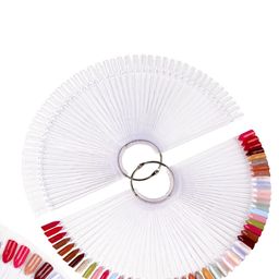 FEELHIGH Set Of 2 Fan Shaped Fake Nail Swatch Sticks - 50Pcs Each-picture-11