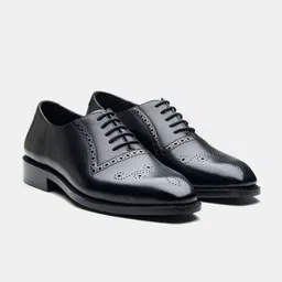 KOZASKO Men Leather Goodyear Welted Chisel Toe Formal Brogues-picture-36