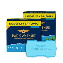 Park Avenue Set of 8 Cool Blue Soaps with Menthol & Multi-Mineral Energizers - 125g each-image-74