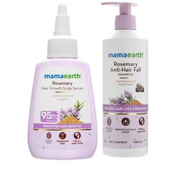Mamaearth Rosemary Shampoo 400ml & Hair Growth Scalp Serum 50ml Hair Care Combo-picture-46