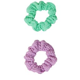 Accessorize Girls Set Of 2 Textured Scrunchie-picture-14