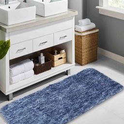 LUXEHOME INTERNATIONAL Blue Self-Designed 2200 GSM Anti-Skid Bath Rug-picture-11