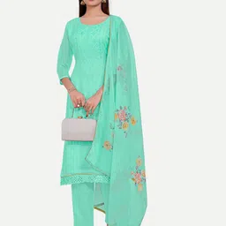 TAVAS Ethnic Motifs Sequinned Embroidered Unstitched Dress Material-picture-40