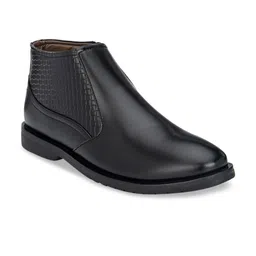 John Karsun Men Black Solid Formal Slip-On-picture-24