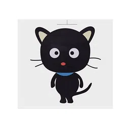 Jaamso Royals Black Cartoon Cat Pattern PVC Removable Wall Sticker image 1