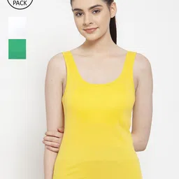 Friskers Women Set of 3 Solid Tank Tops-picture-11