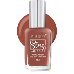 SWISS BEAUTY Slay Quick Dry Nail Polish with Ultra Shine Formula 13 ml - Rose Wood 33-image-96