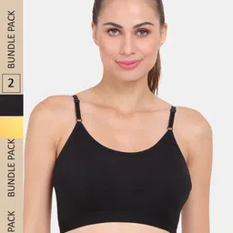 Amour Secret Pack of 2 Lightly Padded Workout Bra-image-55