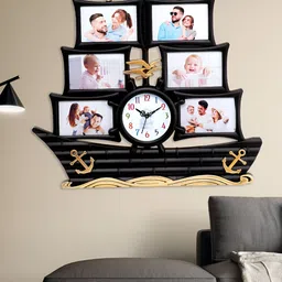 Attractionz Black & White Contemporary Round Shaped Wall Clock-picture-31