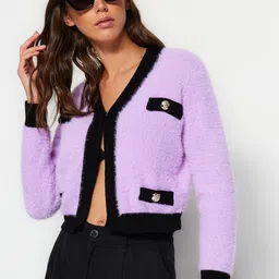 Trendyol Colourblocked Front Open Sweater-picture-32