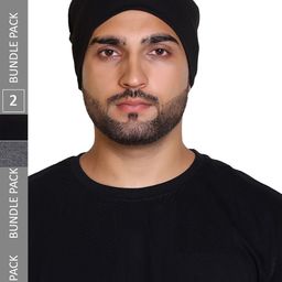 Gajraj Unisex Pack Of 2 Cotton Slouchy Beanie-picture-23