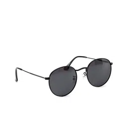 Intellilens Unisex Grey Lens & Black Round Sunglasses with Polarised and UV Protected Lens-picture-25