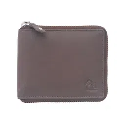 Kara Men Tan Solid Leather Two Fold Wallet-picture-9