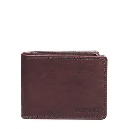 Modewelt Men Brown Leather Two Fold Wallet-picture-15