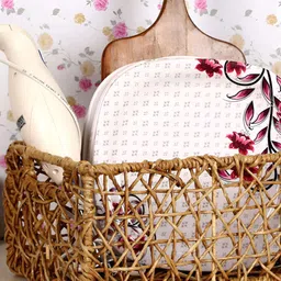 akway Camel Brown Self Design Rattan Multi-Utility Organisers-image-9