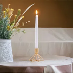 HOSLEY Gold-Toned Metal Candle Holder-image-0
