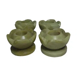 Avinash Handicrafts Green 4 Pieces Candle Holder-image-18
