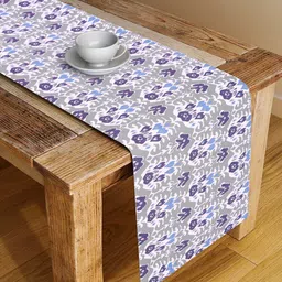 Alina decor Green & Purple Digital Printed Table Runner-image-44