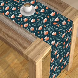 AEROHAVEN Blue & Orange Digital Printed 4 Seater Table Runner-picture-18