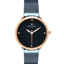 MONT NEO Women Stainless Steel Bracelet Style Straps Analogue Watch 9006T-B3305-image-11