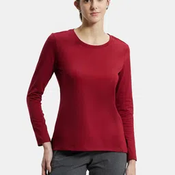 Jockey Cotton Rich Relaxed Fit Solid Round Neck Full Sleeve T-Shirt-picture-34