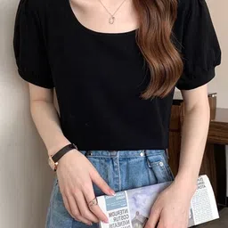 LULU & SKY Round Neck Puff Sleeve Top-picture-25