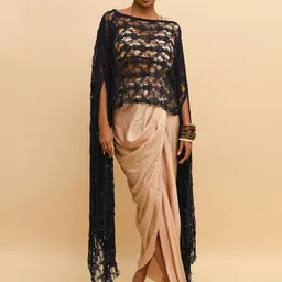 R.Y by Rishi and Vibhuti Print Slit Sleeve Top-picture-32