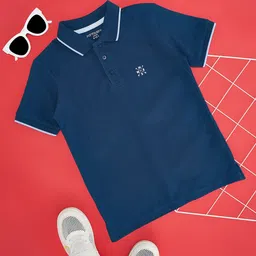 Pantaloons Junior Boys Colourblocked Polo Collar Short Sleeves Regular Fit T-shirt-picture-34
